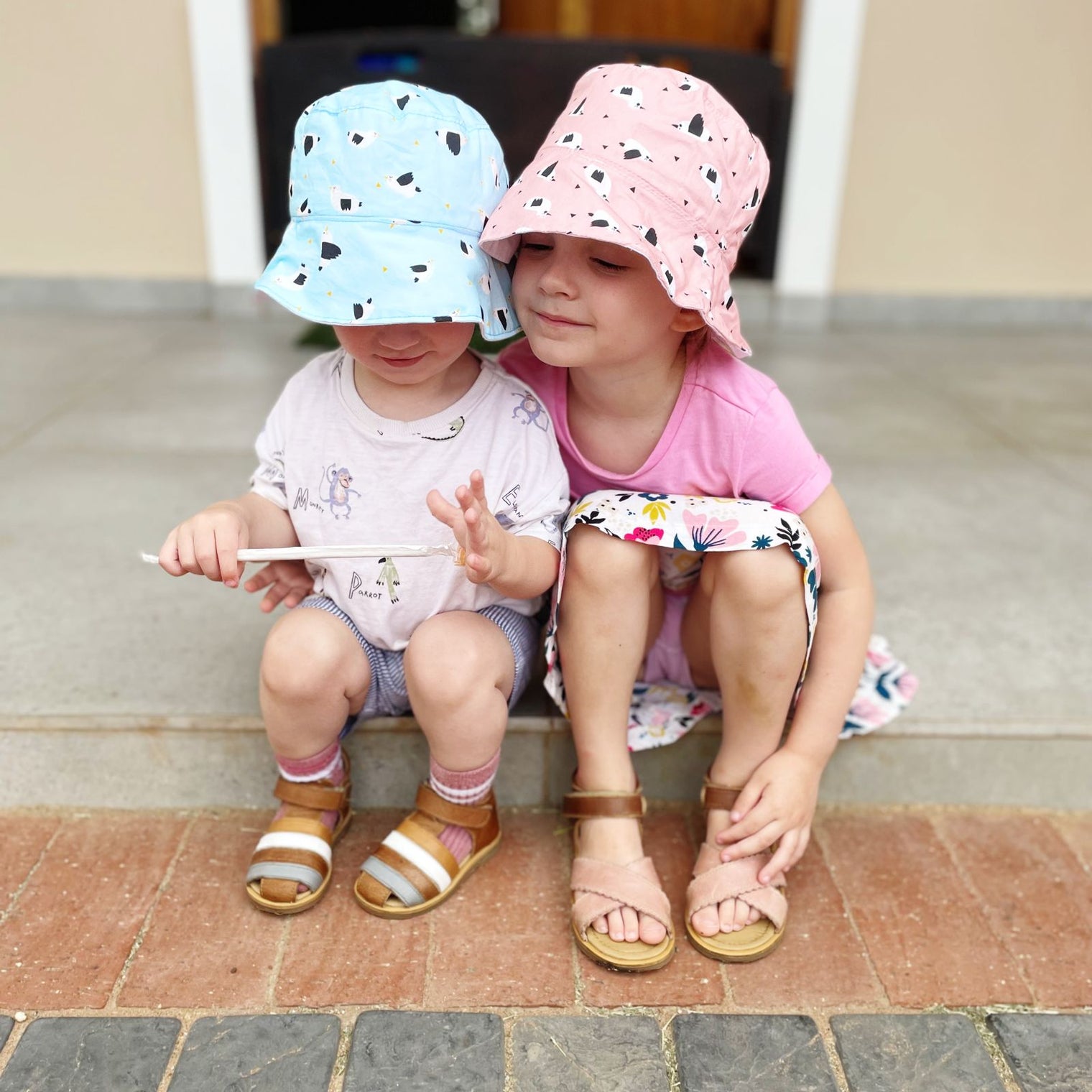 Bucket Hat | Blue Birds | Reversible